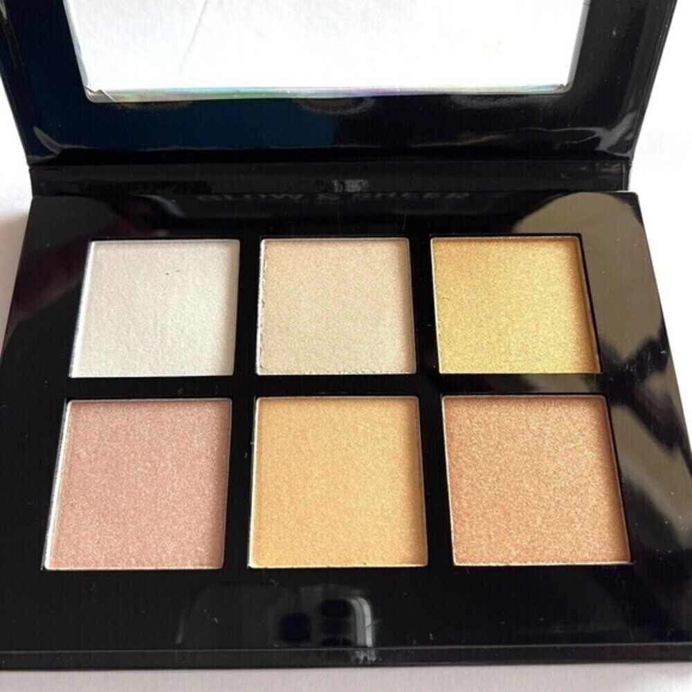Celavi Glow & Sheer 6 Colors Highlighter Set Shimmer Palette New‎